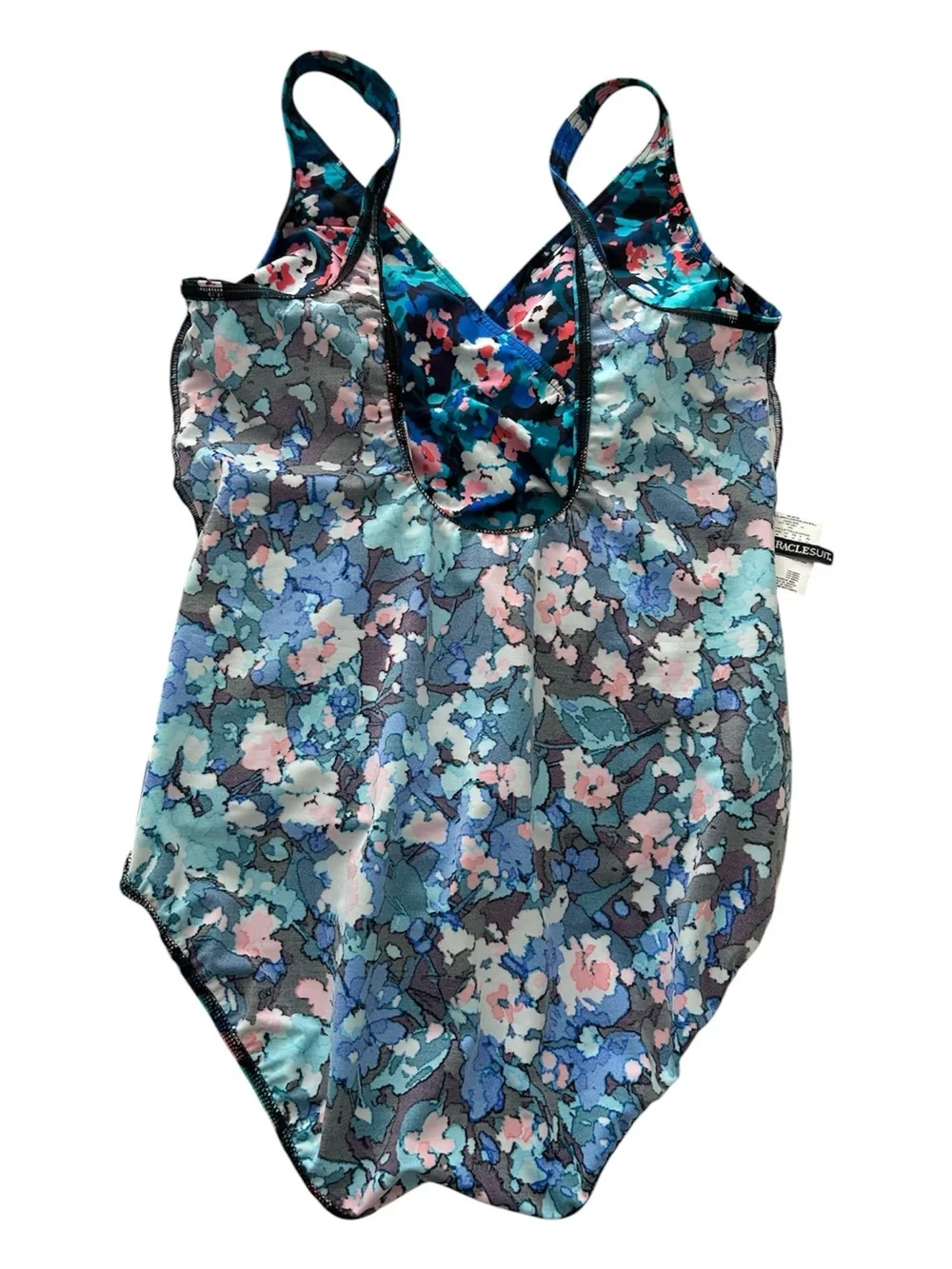 Miraclesuit Floral V-Neck One-Piece Swimsuit. New with tags. Size 18